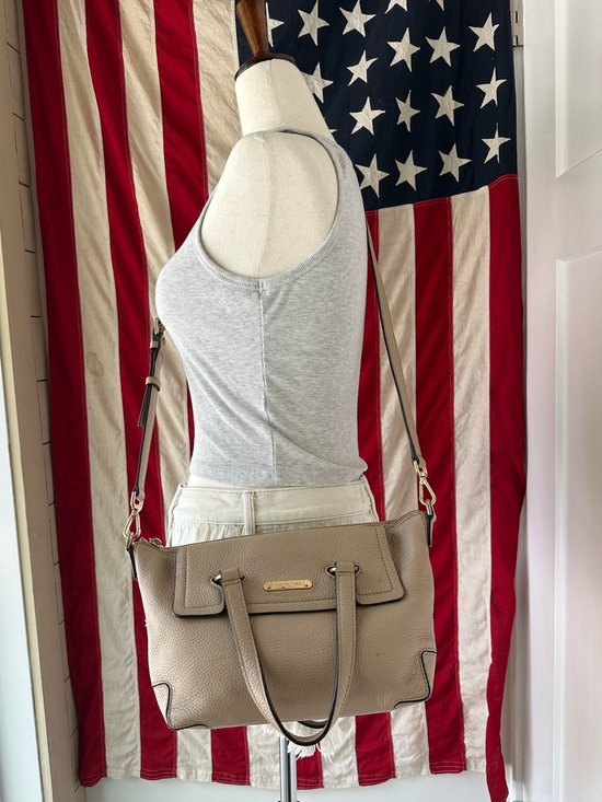 Michael Kors Handbags - Michael Kors Bag Leather Mackenzie Beige Satchel Crossbody Shoulder Purse MK